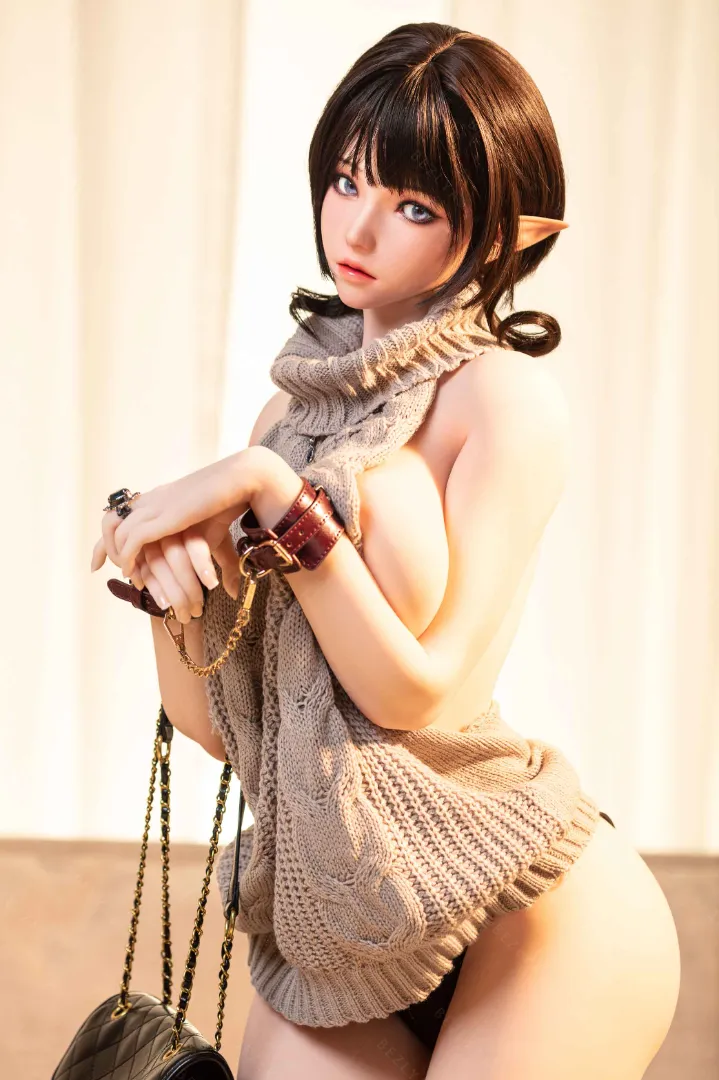 155cm (5ft1) G-Cup Movable Jaw Silicone Head + TPE Body Hybrid Sex Doll Kaliya, Head #N/A
